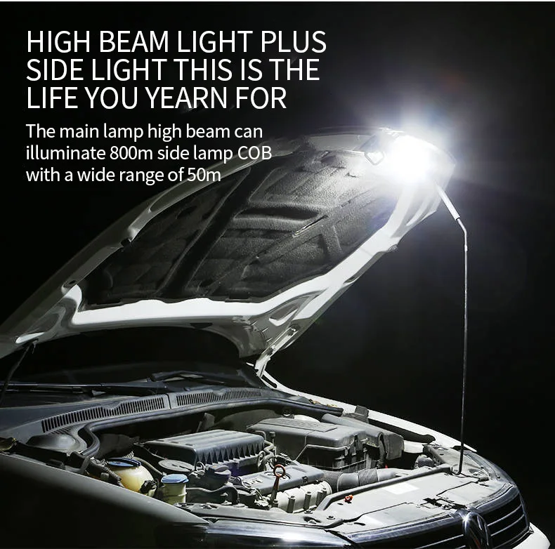 Светодиодный переносной перезаряжаемый фонарик высокой яркости масштабируемый