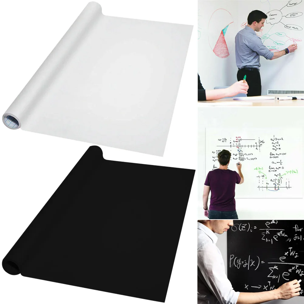

New Reusable Roll Up Black/white Board Stickerboard Drawing Painting Board For Children Adults