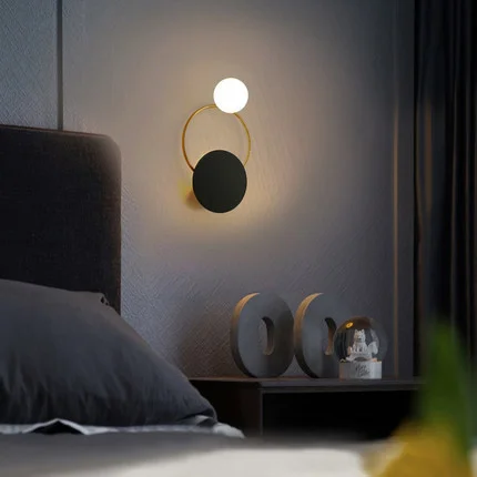 

nordic led crystal luminaria led wall lamp wandlamp lampara pared bedroom lamp living room lamp beside lamp