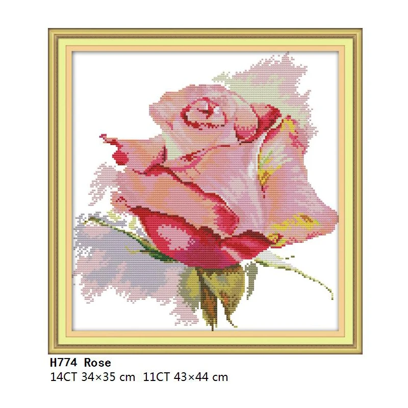 Cross Stitch-H774 Joy Suanday вышивка крестиком ткань аида цветы Счетный напечатанный холст 14CT 11CT нить DMC ручной работы Набор для вышивания набор для рукоделия - Цвет: Cross Stitch-H774