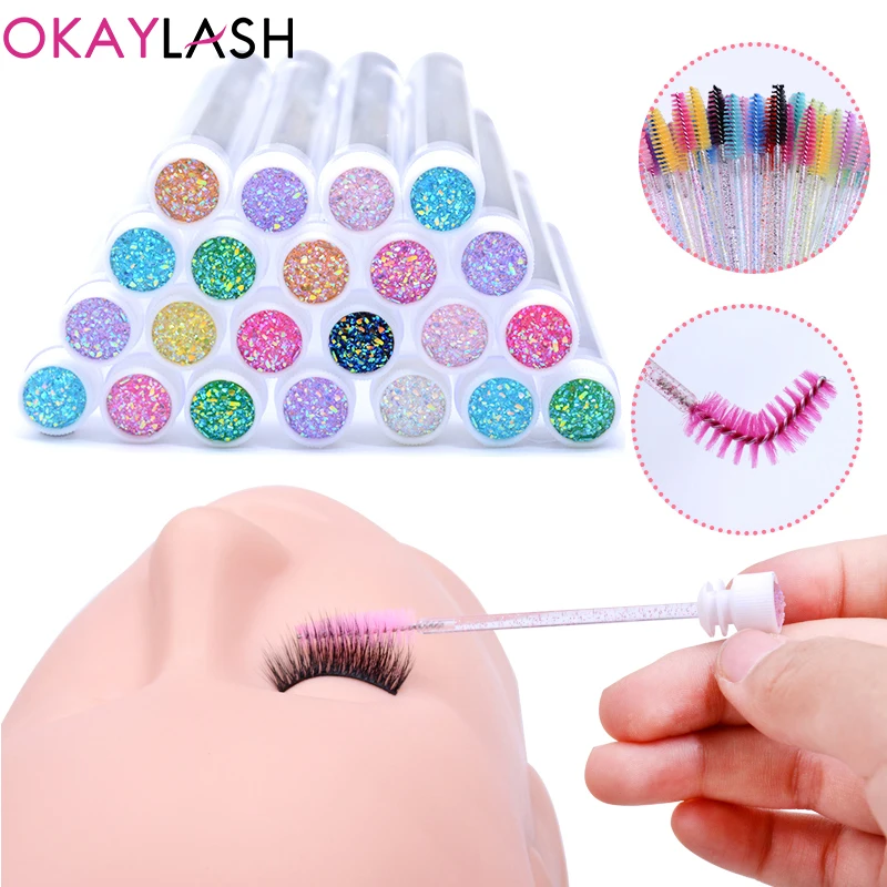 50 шт./лот многоразовая тушь для ресниц палочка трубка оптовая продажа накладные