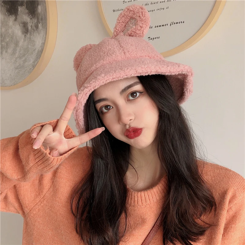New fashion hat children autumn winter Korean version versatile Japanese fisherman's cap basin hat thickened warm fisherman hat