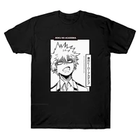 harajuku my hero academia unisex t shirt anime bakugou katsuki graphic mens shirt streetwear shirt plus size clothes
