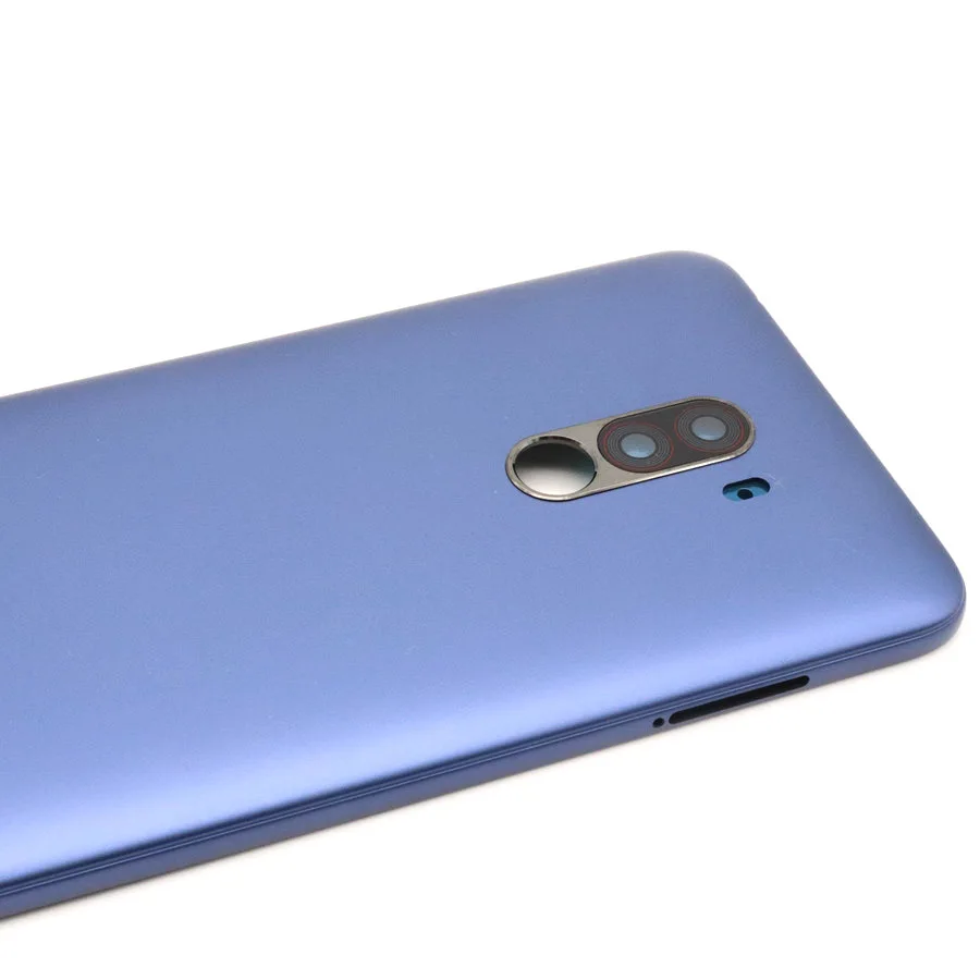 Для Xiaomi PocoPhone F1 крышка батареи задняя крышка Корпус задняя дверь чехол+ рамка для камеры для Xiaomi Pocophone F1 замена крышки батареи