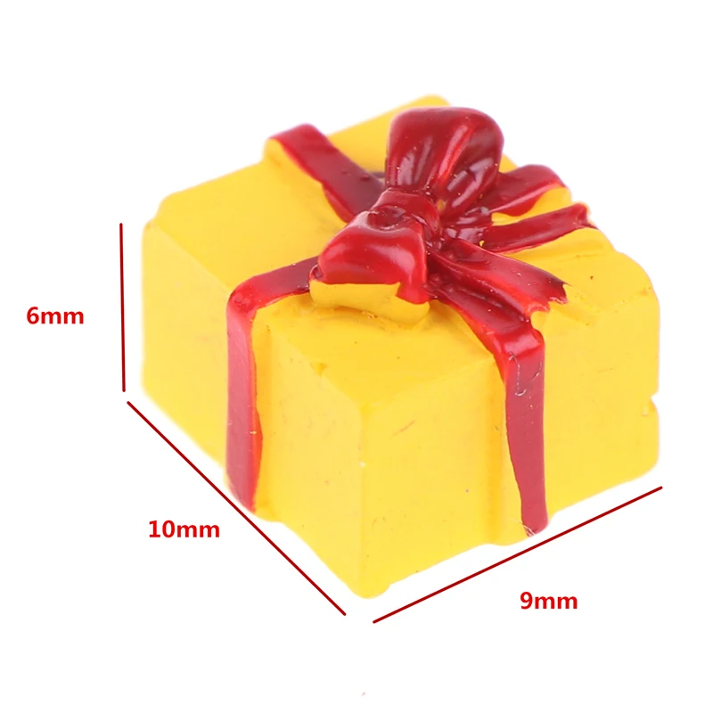 

5PCS Doll House 1/12 Scale Christmas Gift Box Holiday Gift Box Mini Doll House Accessories Toy