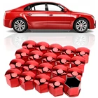 LEEPEE 20 шт. 19 мм Антикоррозийные колпачки на Колесные гайки автомобиля Хромированные глянцевые автомобильные болты для гаек Авто Втулки винты крышки защитные крышки колпачки