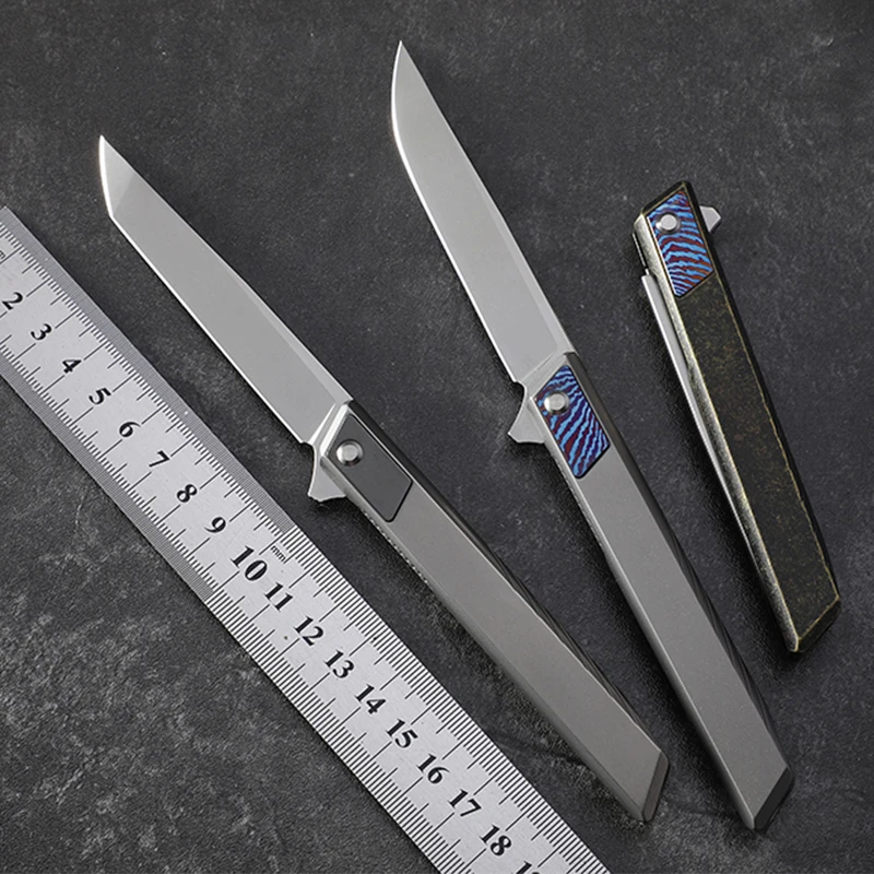 9Ti EDC M390 Нож Керамический шарикоподшипник титана TC4 ручка тактические карманные