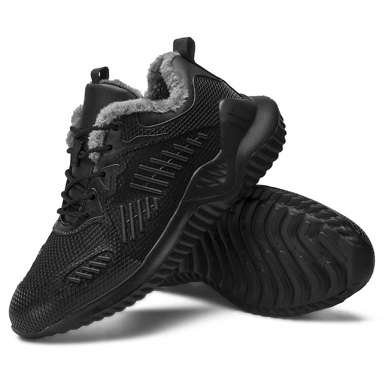 Зимние Для мужчин повседневная обувь кроссовки для ходьбы теплая Tenis Zapatos Большие