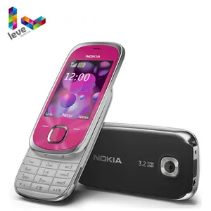 used nokia 7230 slide 3g mobile phone support hebrewrussianarabic keyboard bluetooth fm java mp3 unlocked cell phone free global shipping