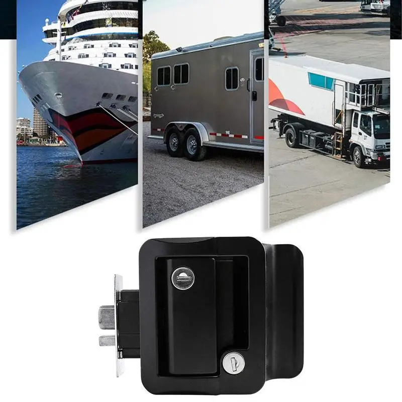 Caravan Accessories Panel Lock RV Yacht Door Steel Toolbox / T-toolbox Locks Latch Handle Knob Deadbolt Camper Trailer