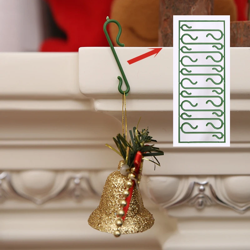 100 шт. рождественские крючки для украшения рождественской елки аксессуары