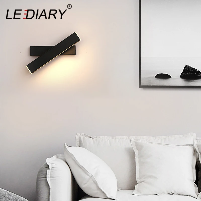 Настенный светильник LEDIARY вращающийся на 350 градусов 5/10/15 Вт 110-240 В | Лампы и