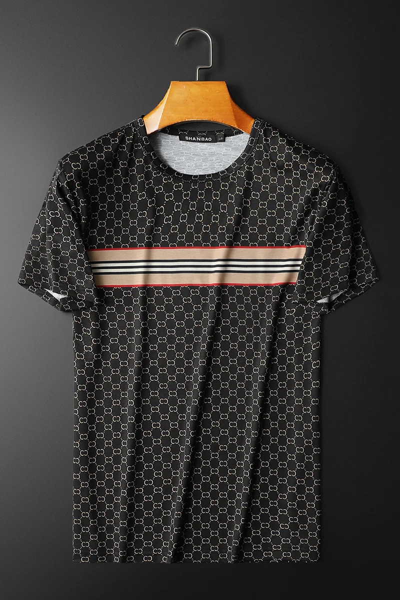 

2021 Luxury Retro Men T Shirt Summer Short Sleeve T Shirts Casual Streetwear O-neck Tees Tops Camiseta Masculina Plus Size M-5XL
