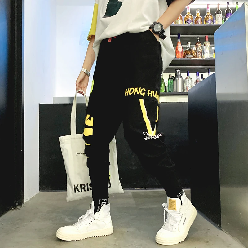 Мужские спортивные брюки повседневные Модные мужские панталоны Supreme 2019s в стиле
