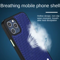 suitable for iphone1312 pro max mini mobile phone shell heat dissipation reticulated shell hollow graphene all inclusive shell