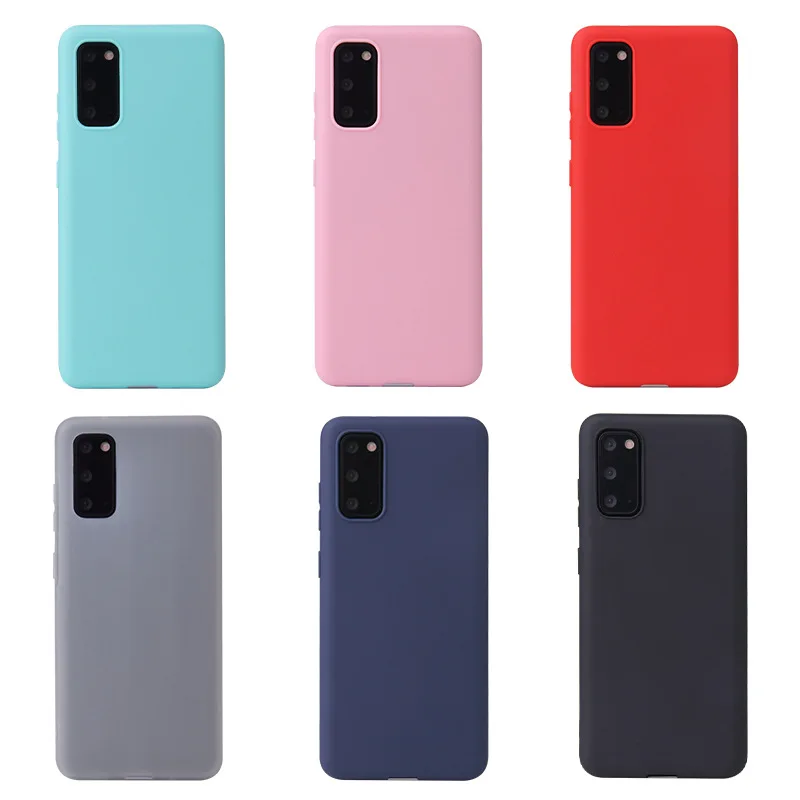 Ультратонкий матовый Силиконовый чехол из ТПУ для Samsung Galaxy S20 Ultra S10 5G Lite S9 Plus S8 S7 S6