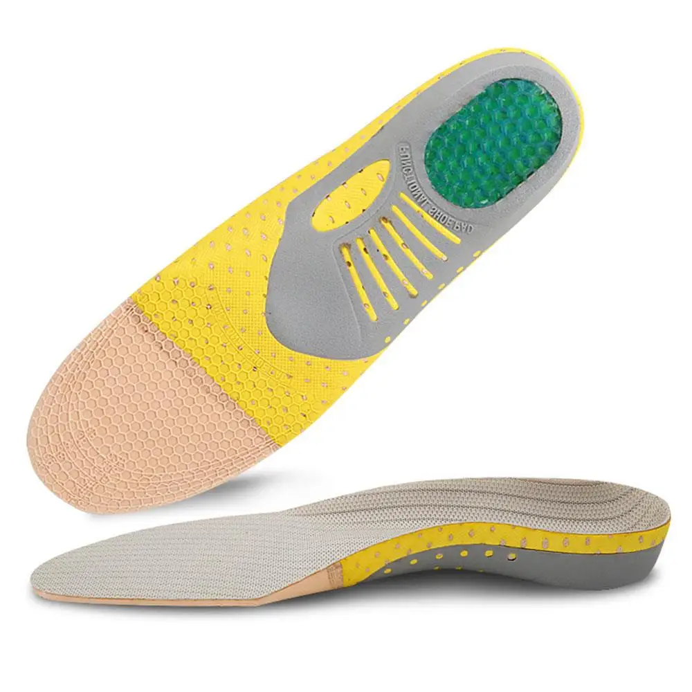 

Comfortable Sports Insole Sponge Insole Grey Health Environmental Protection Healthy Silica Gel Orthotic Insole Remove The Foot