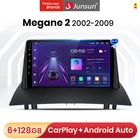 Автомагнитола Junsun V1pro, 2 din, Android, для Renault Megane 2 2002-2009 Carplay, 4G, GPS, DSP, Авторадио