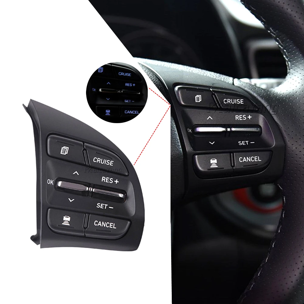 

New Cruise Control Steering Wheel Switch Buttons For Hyundai Elantra Overseas 2017 GT 2019 Veloster feisi 2018 1.6t 96720-J1200