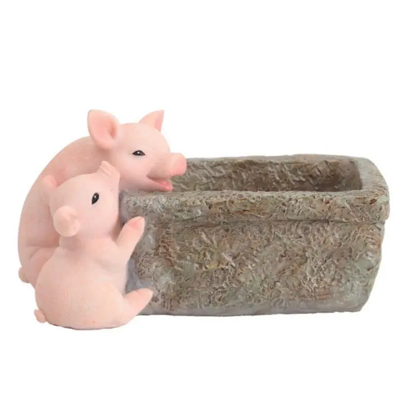 Милые цветочные горшки в китайском стиле забавные для свиней домашние садовые