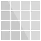 Комбинация креативных украшений для дома, съемная Зеркальная Наклейка, прозрачная зеркальная поверхность, удобная, практичная, для экономии места, 16 шт.