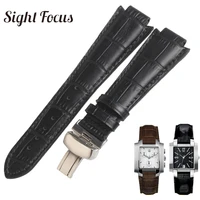 24x14mmbuckle 18mm men leather watchband 1853 for tissot t60 strap belt 17x10mm women bracelet convex end strap brown bracelet