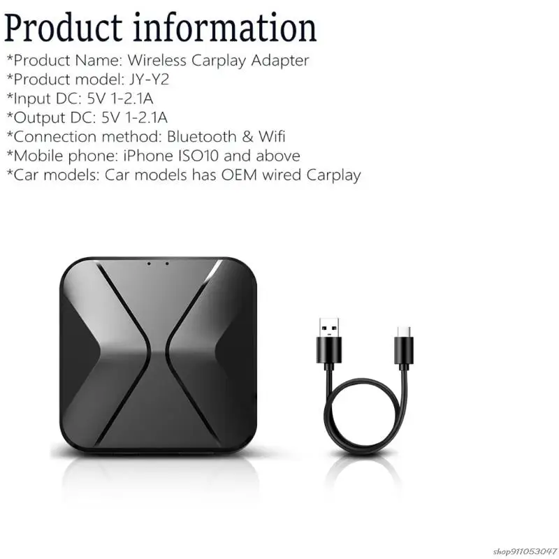 Беспроводной адаптер CarPlay Hicar Dongle совместимый с Bluetooth для Audi-навигации