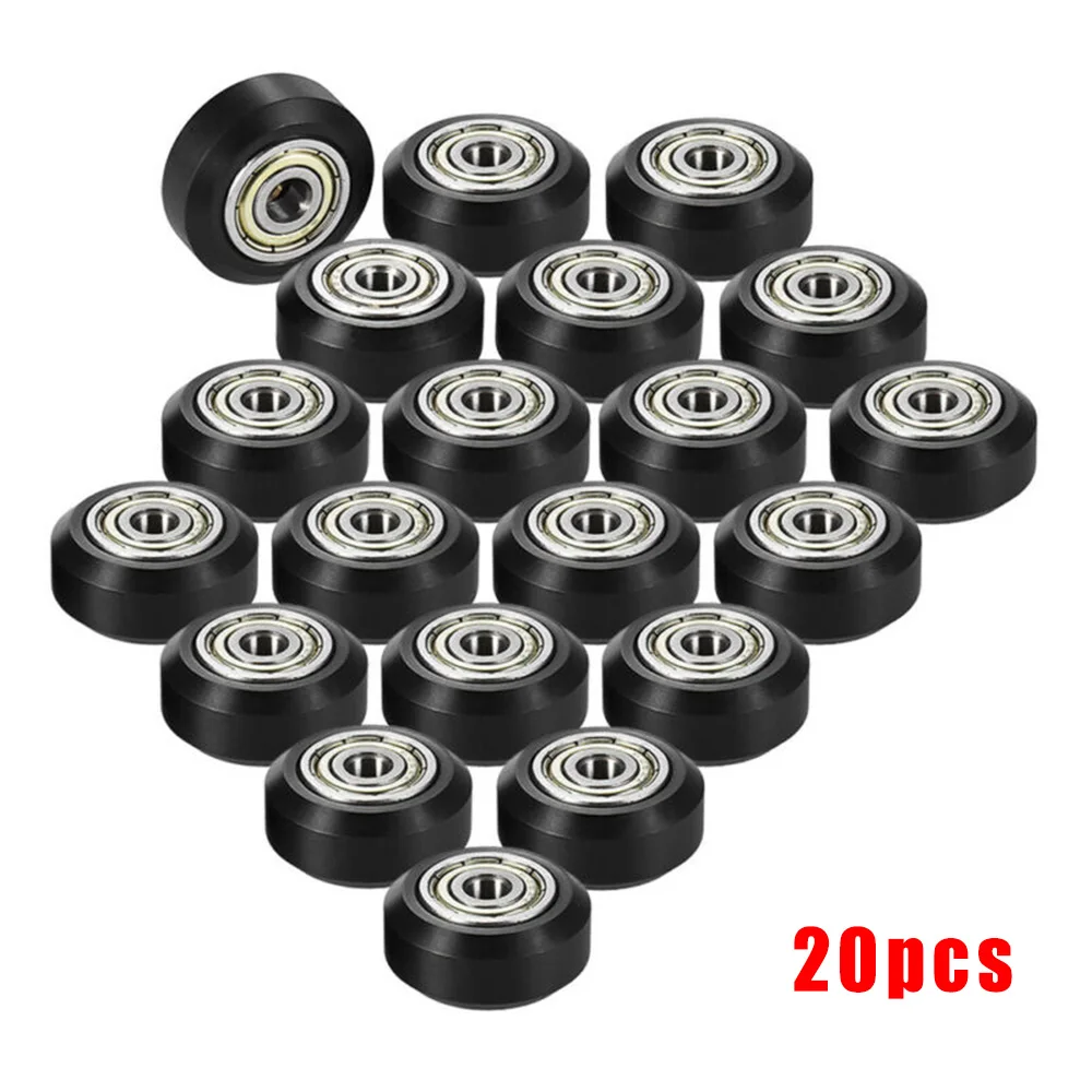 

20Pcs Passive Round Pulley Printer Round Bearing Gear Wheel With Bearing