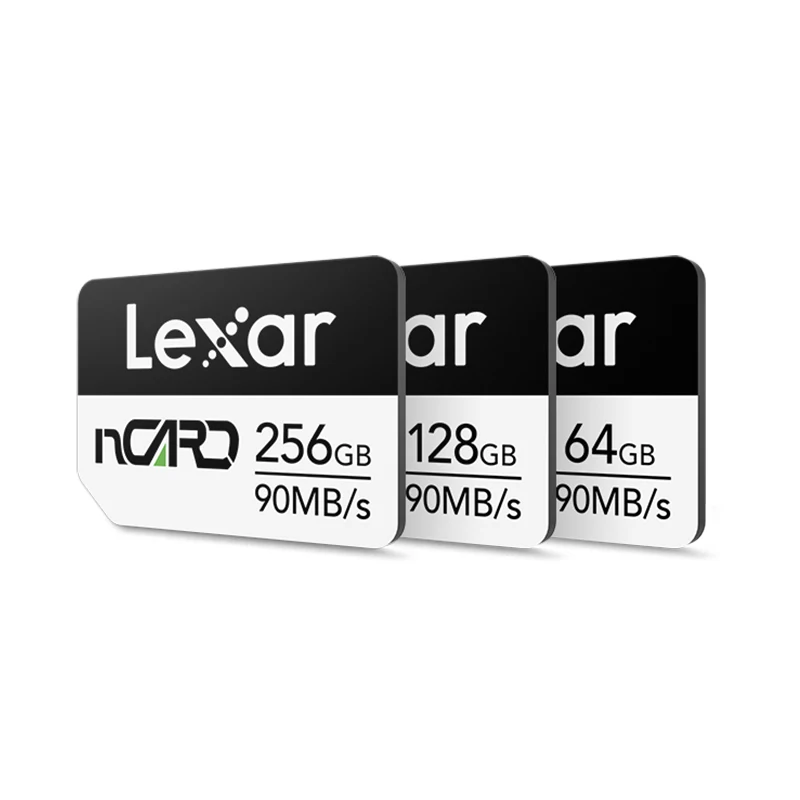 

Original Lexar nCard 64GB 128GB 256GB Nano Card High Speed Flash Phone Memory Card Max 90MB/s NM Card For Huawei P30 Mate 20