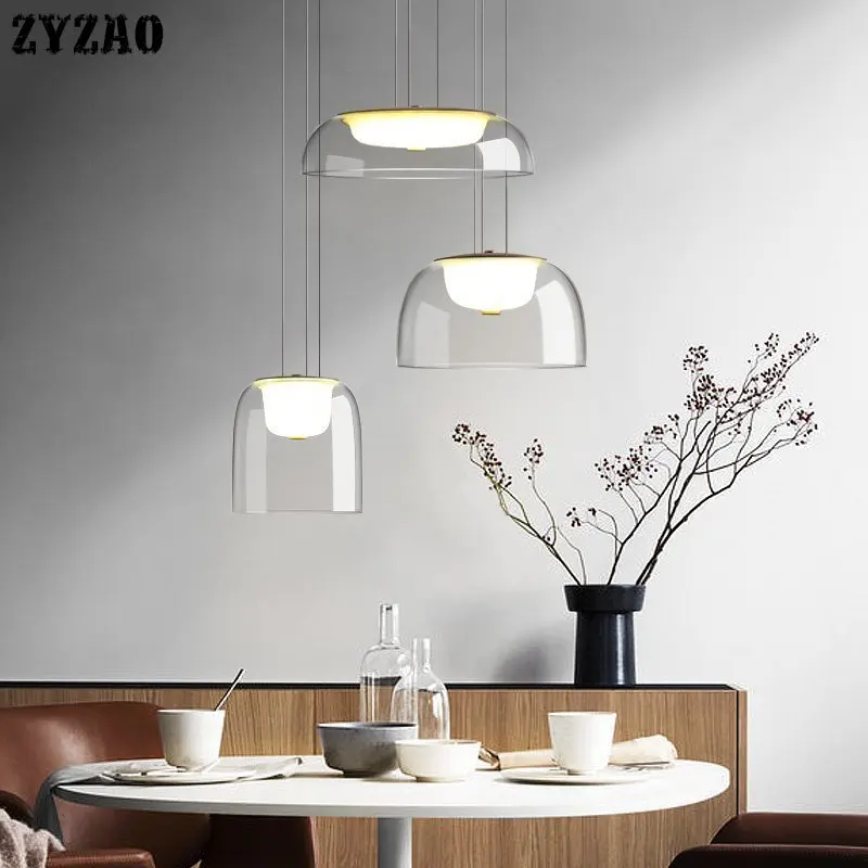 Пост модерн дизайнерский стеклянный подвесной светильник s столовая гостиная