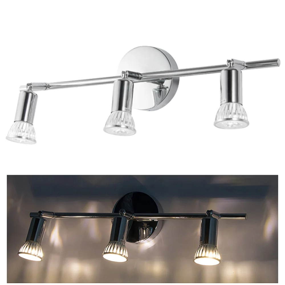 

85-240V 2*3W White Light LED Rotary Indoor Living Room Decorative Spotlight Headlamp For Roof Absorbing Mirror Bulb Included