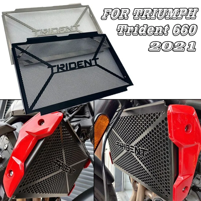 

Motorcycle Water Tank Net Radiator Protection Grille Cover Radiator Protection Cover for Triumph Trident 660 2021
