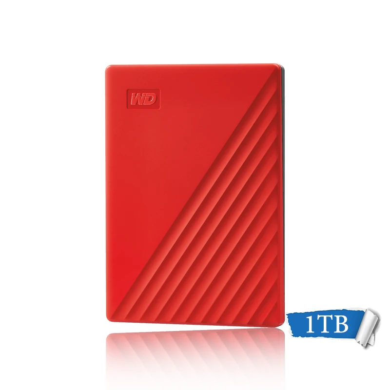 RED 1TB WD My Passport внешний жесткий диск HDD 1 ТБ 2 ТБ 4 ТБ портативный 2," HDD 2,5 USB 3,0 256 AES шифрование жесткого диска HD устройство хранения - Цвет: RED 1TB