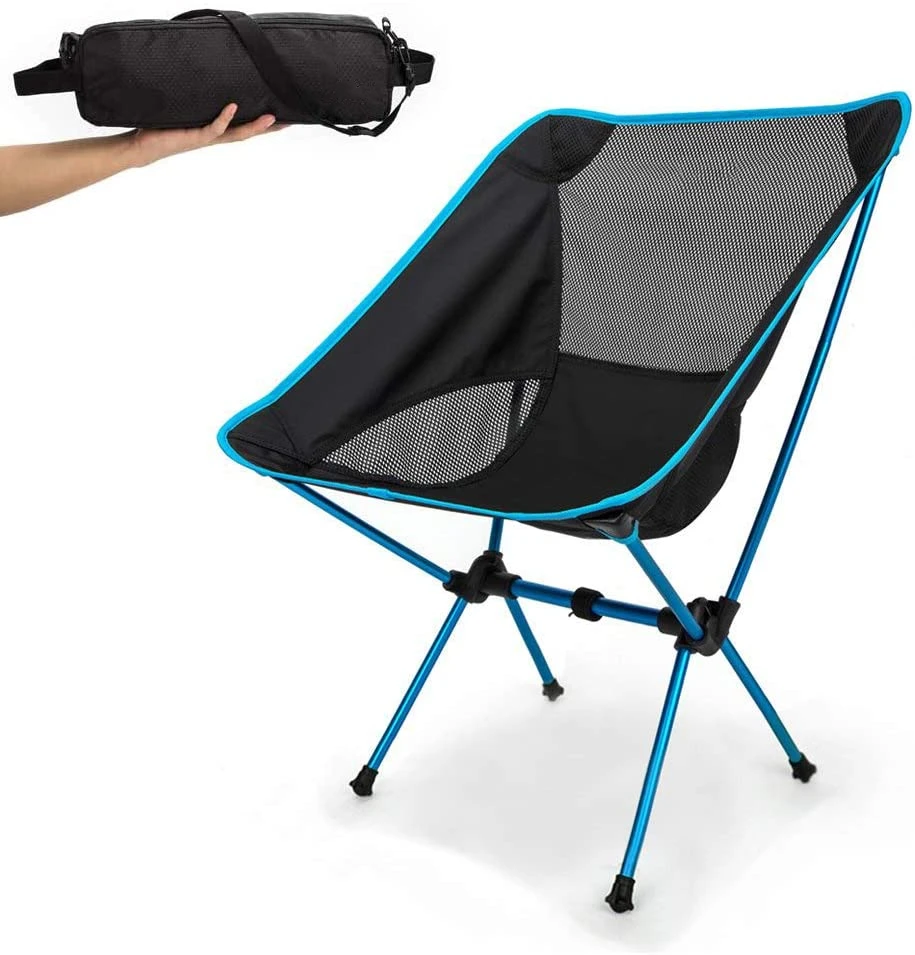 

Camping Chair Lightweight Portable Folding Backpacking Chairs, Small Compact Collapsible Chair for Outdoor, Hiking, Picnic