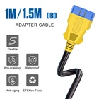 MRCARTOOL 150100 см автомобиля OBDII автомобиля диагностический удлинитель шнура адаптера 16 Pin типа папа к женскому удлинитель для M3 на лобовое стекло Дисплей