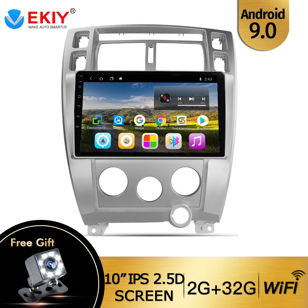 EKIY 10 1 &quotIPS Android 9 0 автомобильный радиоприемник мультимедийный плеер для Hyundai Tucson