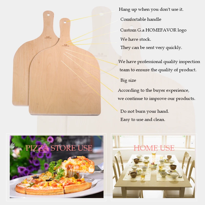 

Wooden Pizza Paddle Spatula Pizza Shovel Peel Cutting Board Kitchen Pizza Tray Plate Bakeware Pastry Tools Accessories