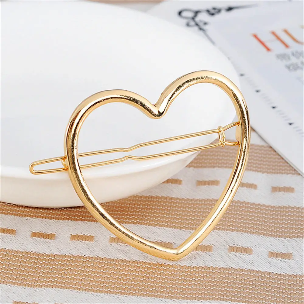 gold heart Модные женские туфли для девочек Вышивка «звёздочки» или «бриллианты» Заколку Для мягкая заколка для волос бижутерия для декорирования волос заколки для волос аксессуары - Цвет: gold heart