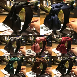 Повязка для волос женская, бархатная, с бантом