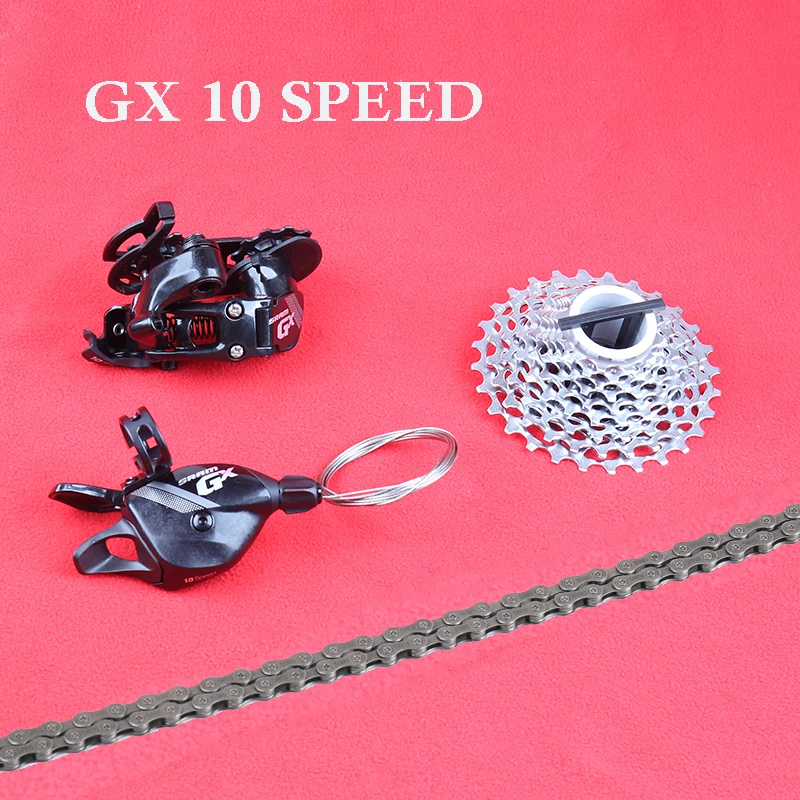 

SRAM GX 1X10 10 Speed Bicycle Groupset Shifter Trigger Lever Rear Derailleur Cassette PG1030 11-28T 11-32T Chain Bike Kit
