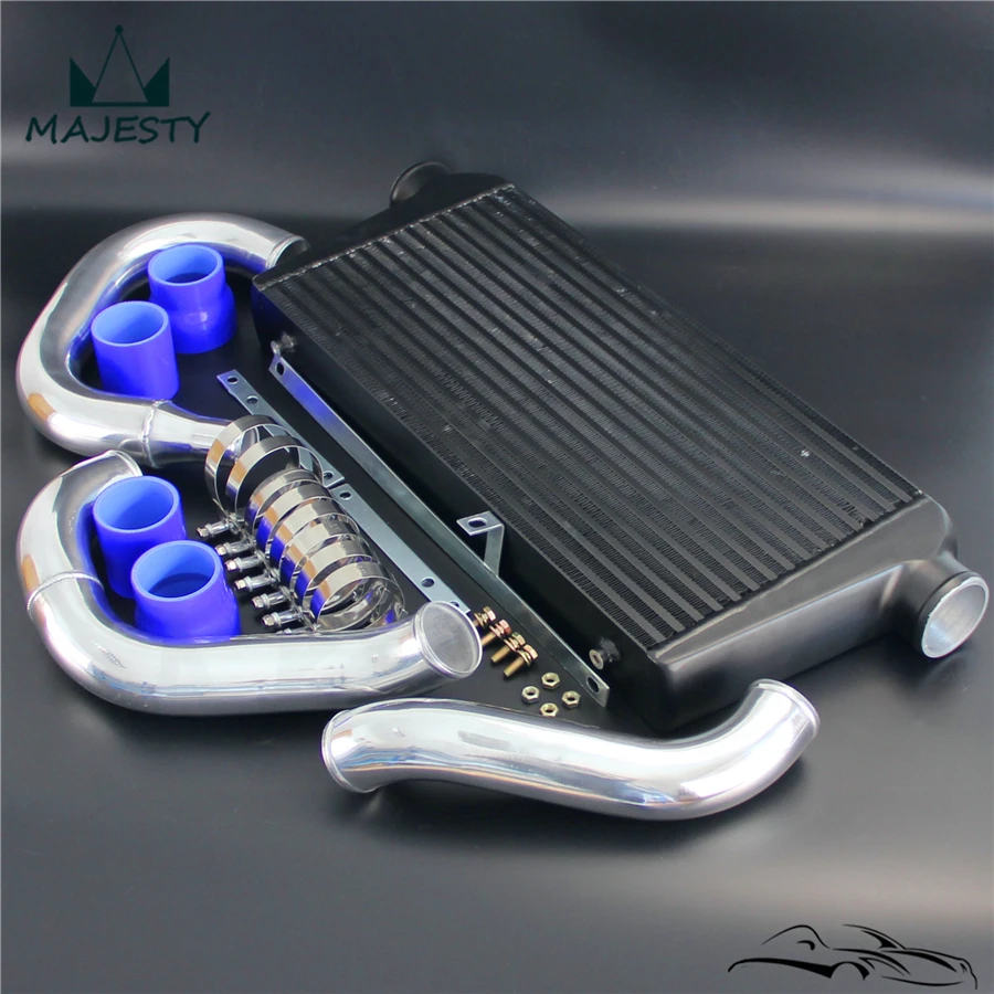 Комплект черного интеркулера с передним креплением комплект трубопроводов для M