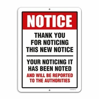 thank you for noticing the new notice metal novelty tin sign decor