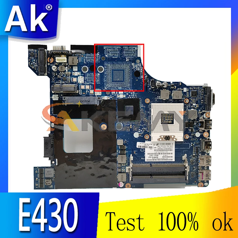 

Akemy QILE1 LA-8131P для Lenovo Thinkpad E430 E430C Материнская плата ноутбука FRU 04W4018 04Y1168 PGA989 HM77 DDR3 100% тесты работы