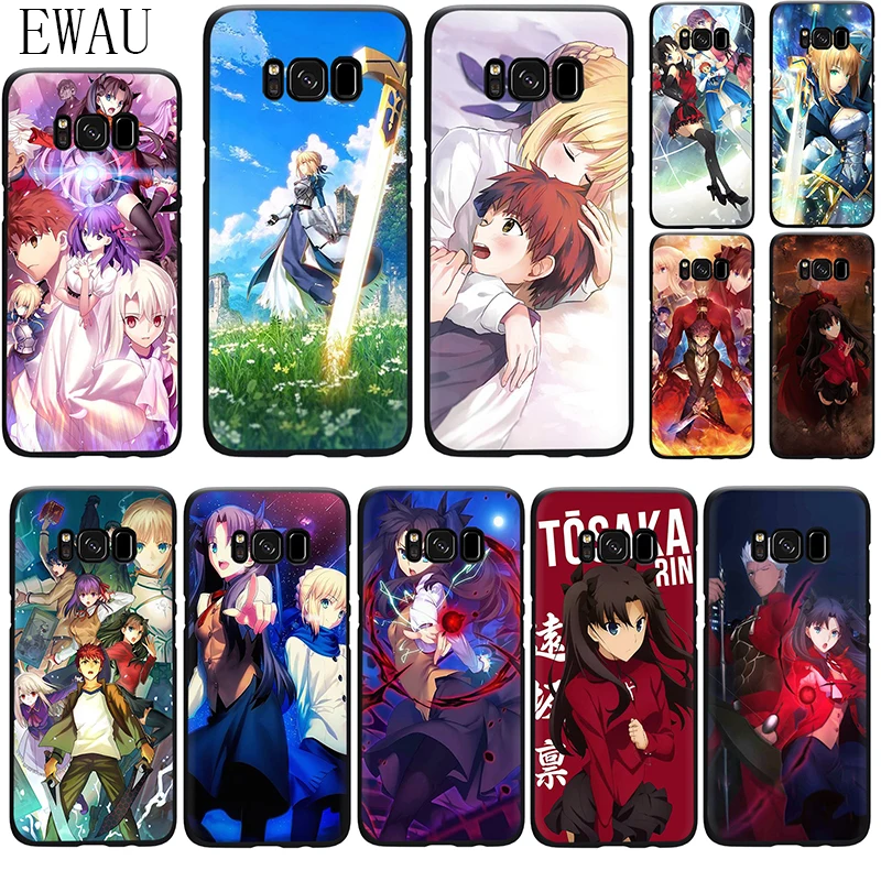 Силиконовый чехол для телефона EWAU Fate Stay Night Samsung S6 S7 Edge S8 S9 S10 Note 8 9 10 plus S10e