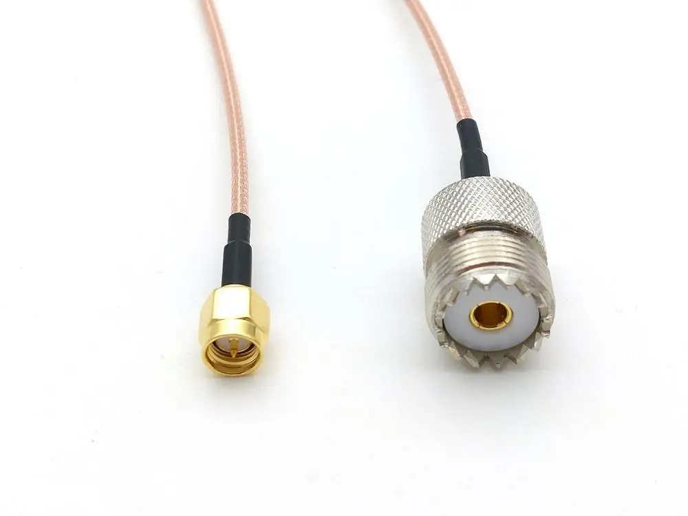 20 шт. UHF SO239 женский PL259 к SMA штекер обжимной RG316 кабель