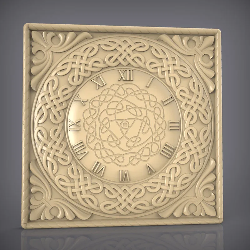 Объемная модель STL по часовой стрелке _ 08 для фрезерного станка с ЧПУ 3d принтер Artcam