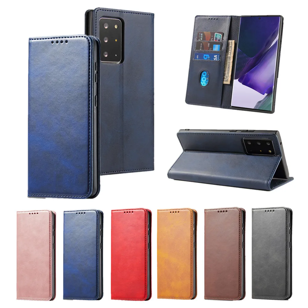 

Flip Leather Cover for Samsung Galaxy A72 A52 A42 A32 A90 A51 A71 A70 A50 A41 A31 A02S J6 J4 Plus Note 20 10 9 8 Card Slot Case