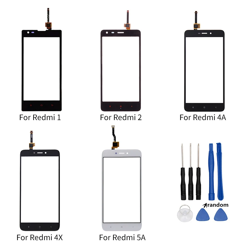 Для Xiaomi Redmi 1 2 4A 4X 5A сенсорный экран дигитайзер Передняя сенсорная панель стекло