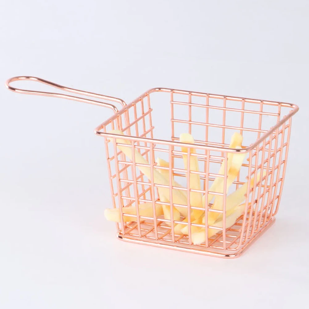 Корзина ручной работы для кухни портативная хранения картофеля фри многоцелевая