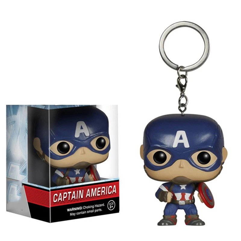 Marvel Мстители Капитан Америка Бэтмен вспышка Карманный Брелок Железный человек